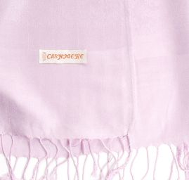 Šála směs kašmír/hedvábí žakár lila fialová