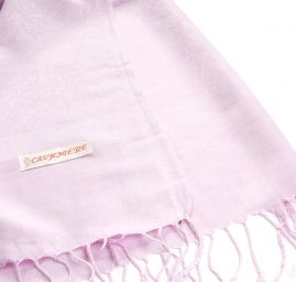 Šála směs kašmír/hedvábí žakár lila fialová