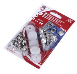 Druky kovové  6 (Ø 15mm) sv.šedý hladký AUTO-MOTO