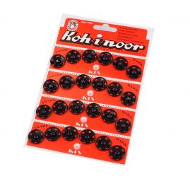 Patenty kovové velikost č.7 18,9/18 mm černá