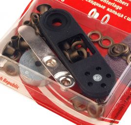 Průchodky 4x5x7,5 Ø8mm staromosaz