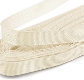 Stuha taftová šíře 9mm krémová světlá