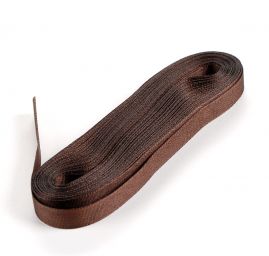 Stuha taftová šíře 9mm hnědá