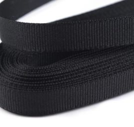 Stuha taftová šíře 9mm černá