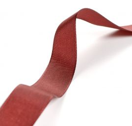 Stuha taftová šíře 20mm tmavší hnědá barva