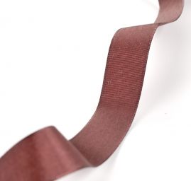 Stuha taftová šíře 20mm hnědá
