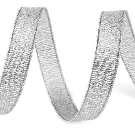 Stuha lurex stříbrná šíře 3mm