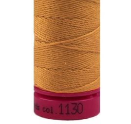 Nitě jeans 30×3 tex, 100% PES, návin 30 m, okrová