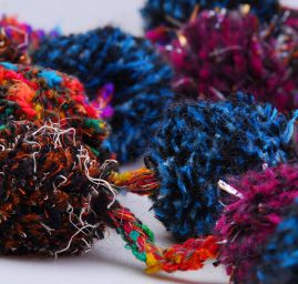 Efektní bambulková šála Marlen mix barev