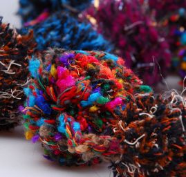 Efektní bambulková šála Marlen mix barev