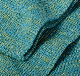 Pletená teplá šála Marlen tyrkysový melír