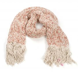 Šála MarLen ručně pletená smetenovočervená