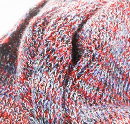 Šála pletená MarLen modrovínový melír