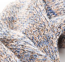 Šála pletená MarLen modrookrový melír