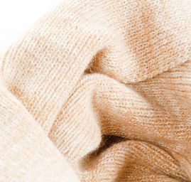 Šála pletená MarLen béžovozlatý melír