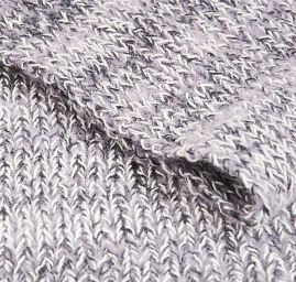 Šála pletená MarLen šedobíločerný melír