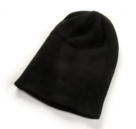 Čepice žebrový vzor unisex černá