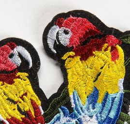 Zvířecí aplikace papoušci zažehlovací