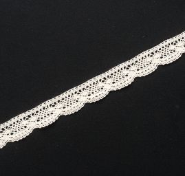 Krajka lem paličkovaná režná