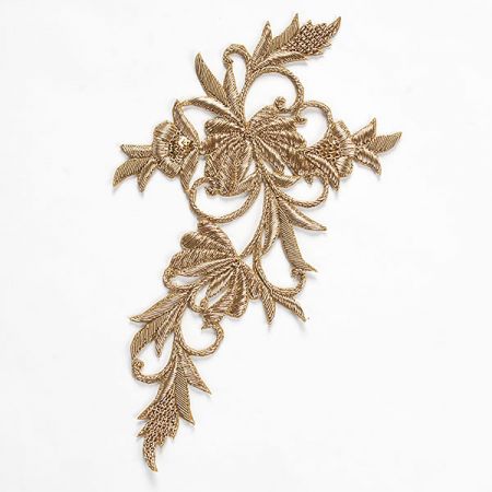 Květinová aplikace větší zlatá