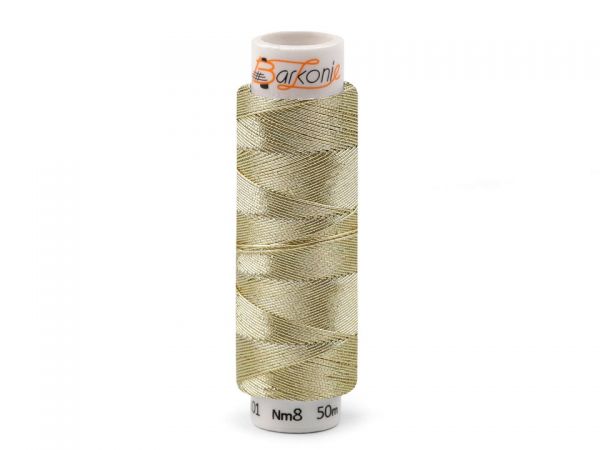 Nit metalická Elisabeth 3 50m zlatá