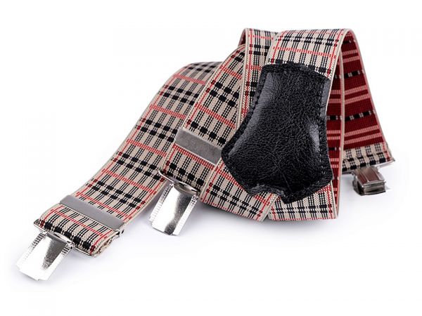 Šle pánské šíře 3,5 cm délka 120cm typ Y béžová