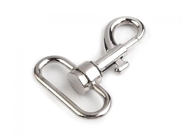 Karabina kov průvlak 32mm nikl