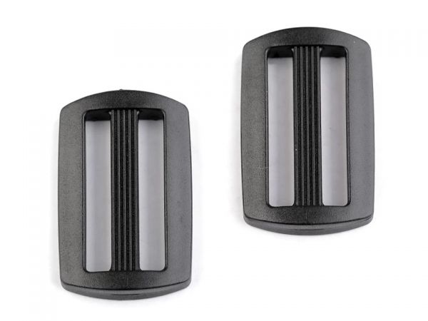Přezka průvlek šíře 25 mm plast černá