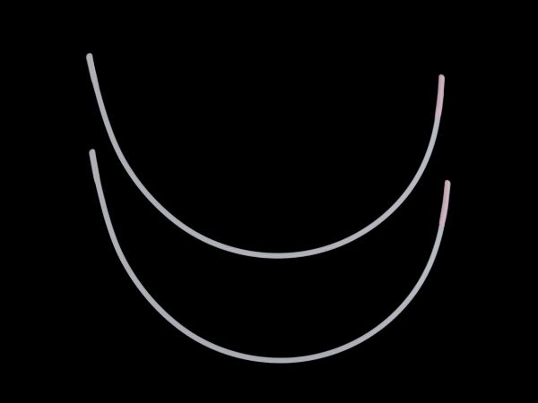 Kostice kov ploché vel. UK 38 délka 21,8cm šířka 13,3 cm