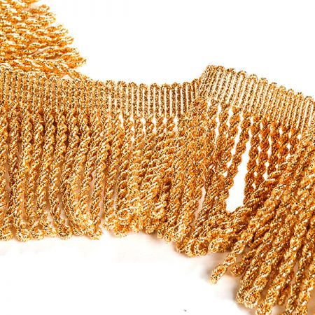 Třásně leonské zlaté délka 7 cm