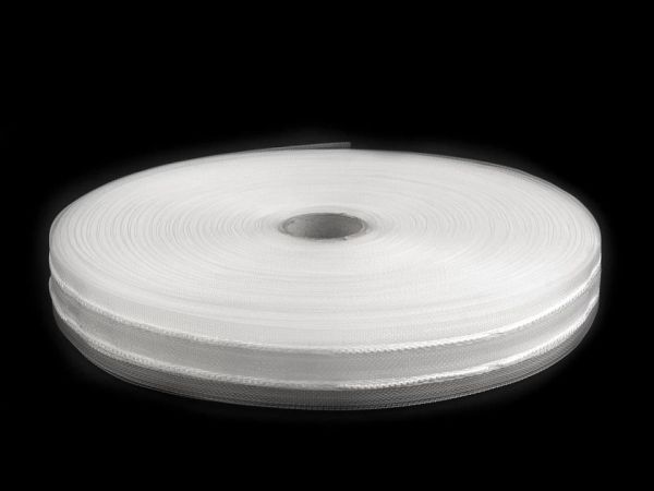 Záclonovka 2 skladová šíře 25 mm transparentní