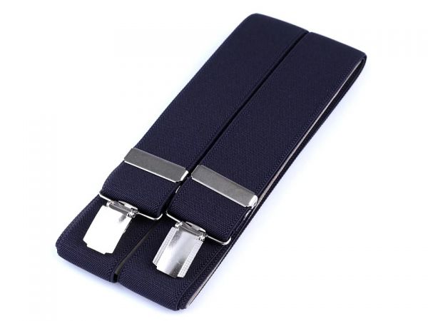 Šle pánské šíře 3,5 cm délka 120cm typ Y tmavě modré