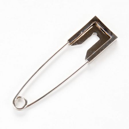 Spínací špendlík ozdobný kov stříbrný