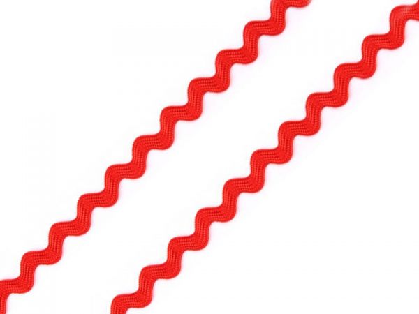 Hadovka vlnovka šíře 4mm červená