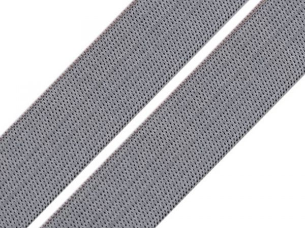Guma prádlová jemná 20mm šedá