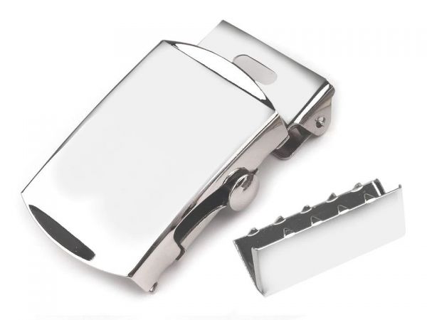 Kovová spona opasková s koncovkou 30mm nikl