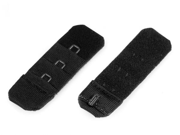 Prodloužení k podprsence šíře 20mm 1 řady bez gumy černá