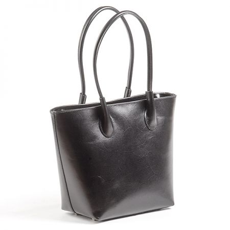 Kožená kabelka dámská černá 