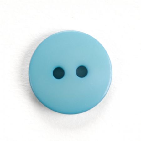 Knoflík plastový kulatý světle tyrkysový 24"