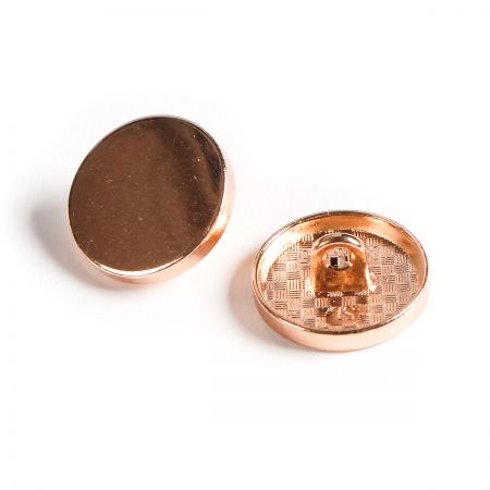 Knoflík kovový plochý zlatý 24"