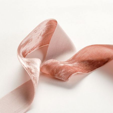 Stuha sametová starorůžová šíře 35mm