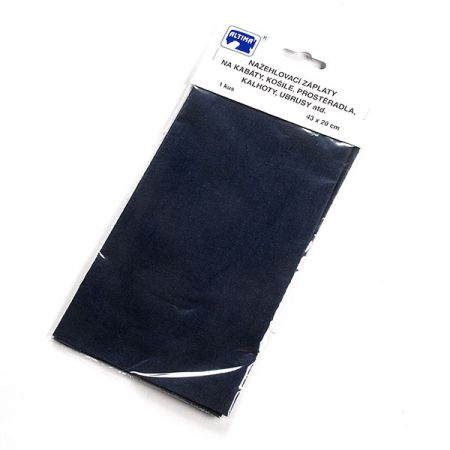 Záplata zažehlovací textilní rozměr 43×20 cm tm. modrá