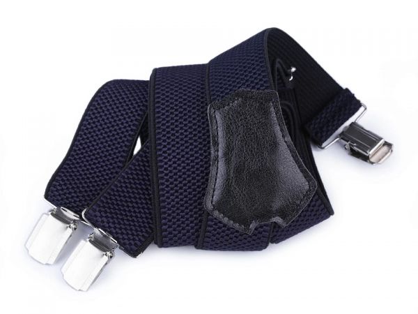 Šle pánské šíře 3,5 cm délka 120cm typ Y tm.modré