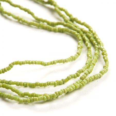 Korálkový náramek/náhrdelník rokajl zelený