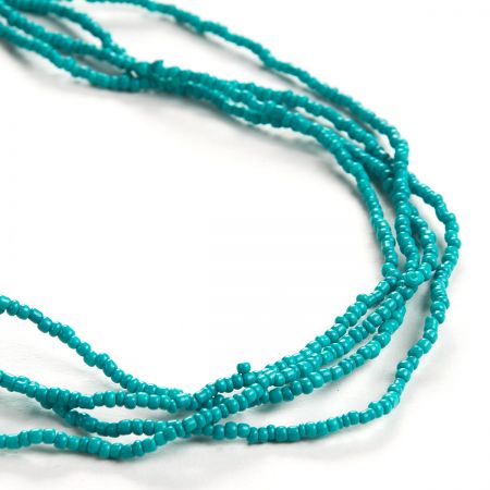 Korálkový náramek/náhrdelník rokajl tyrkysový