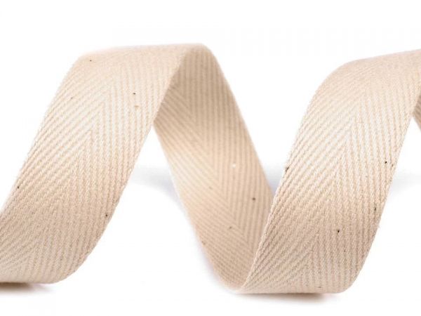 Keprovka - tkaloun šíře 20mm béžová světlá