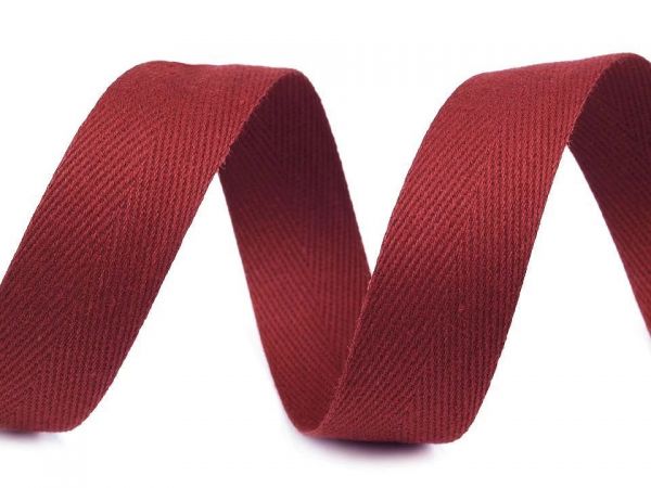 Keprovka-tkaloun šíře 16mm červená