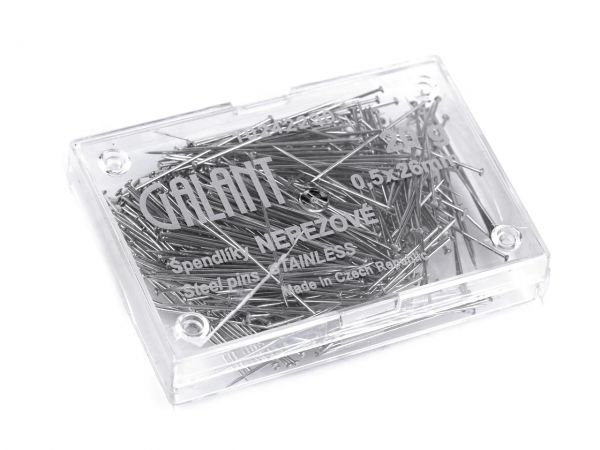 Špendlíky celokovové PERFECT délka 26 mm nerezové