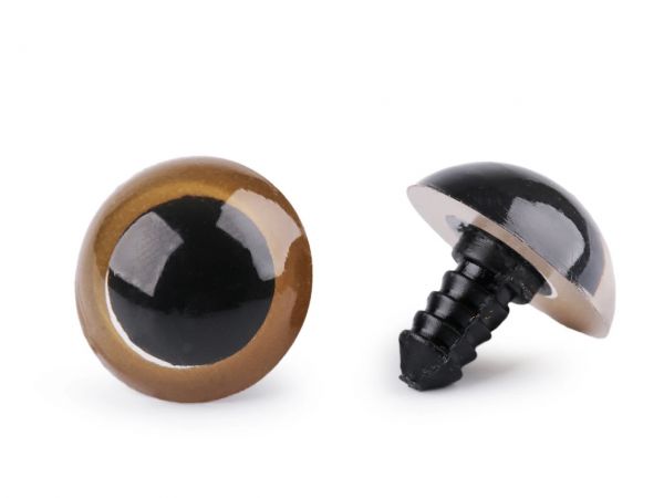 Bezpečnostní oči s pojistkou Ø20 mm béžové