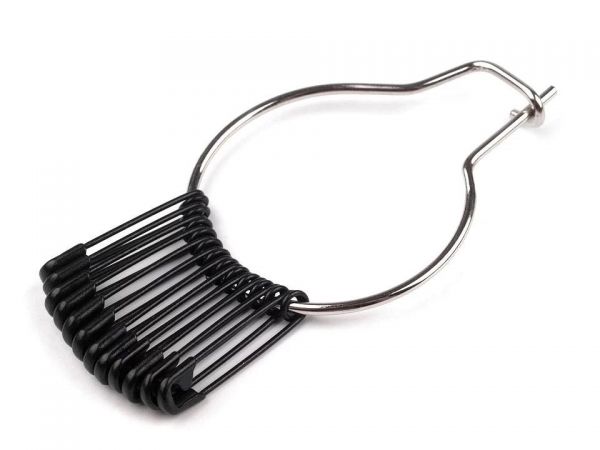 Spínací špendlík velikost 19mm 3/0 černý